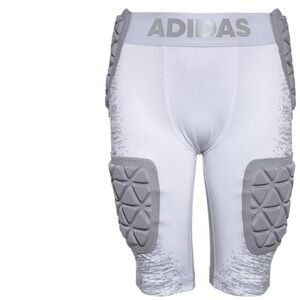 Adidas Football Girdle Aerotech 5 Pads White & Gray Protective Gear Size M Youth